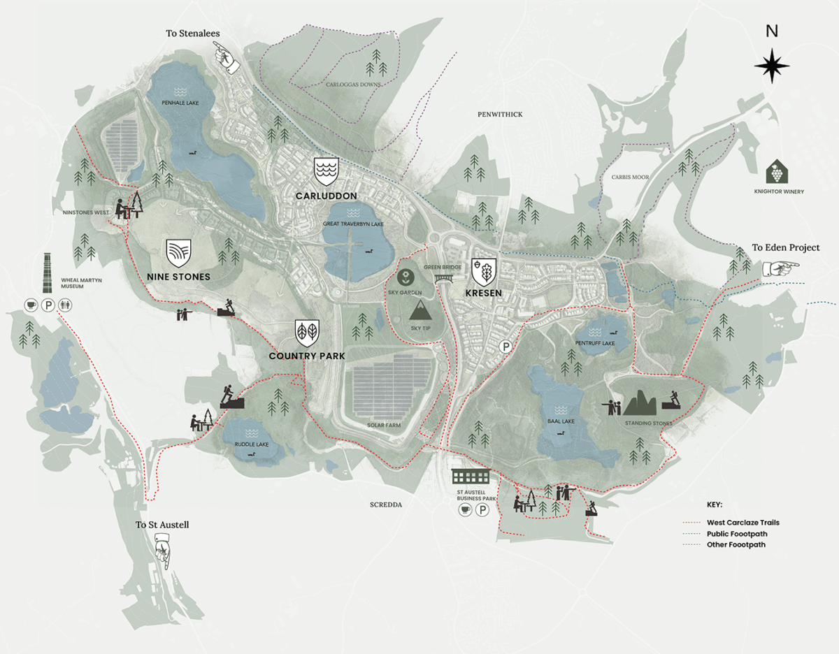 West Carclaze Garden Village masterplan